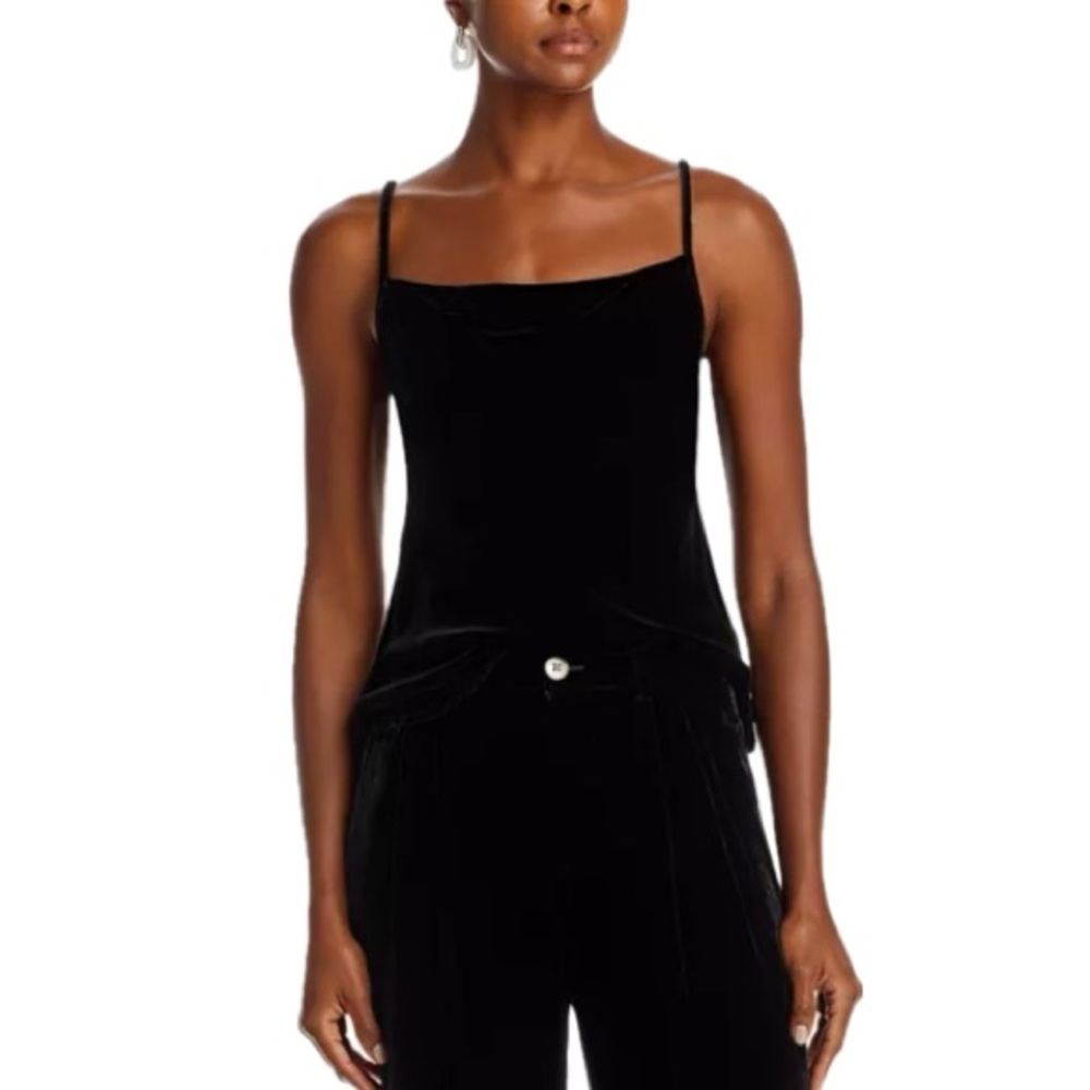 Bella Dahl Velvet Cami in Black